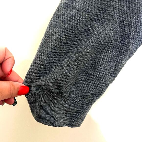 Jos A Bank Traveler Mens Cardigan Sweater Size XL Gray Preppy Academia Classic - Picture 4 of 5